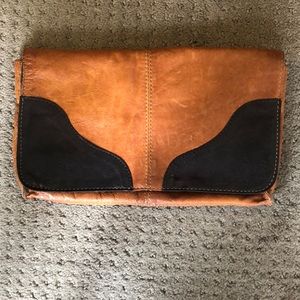 Top Shop Real Leather Clutch